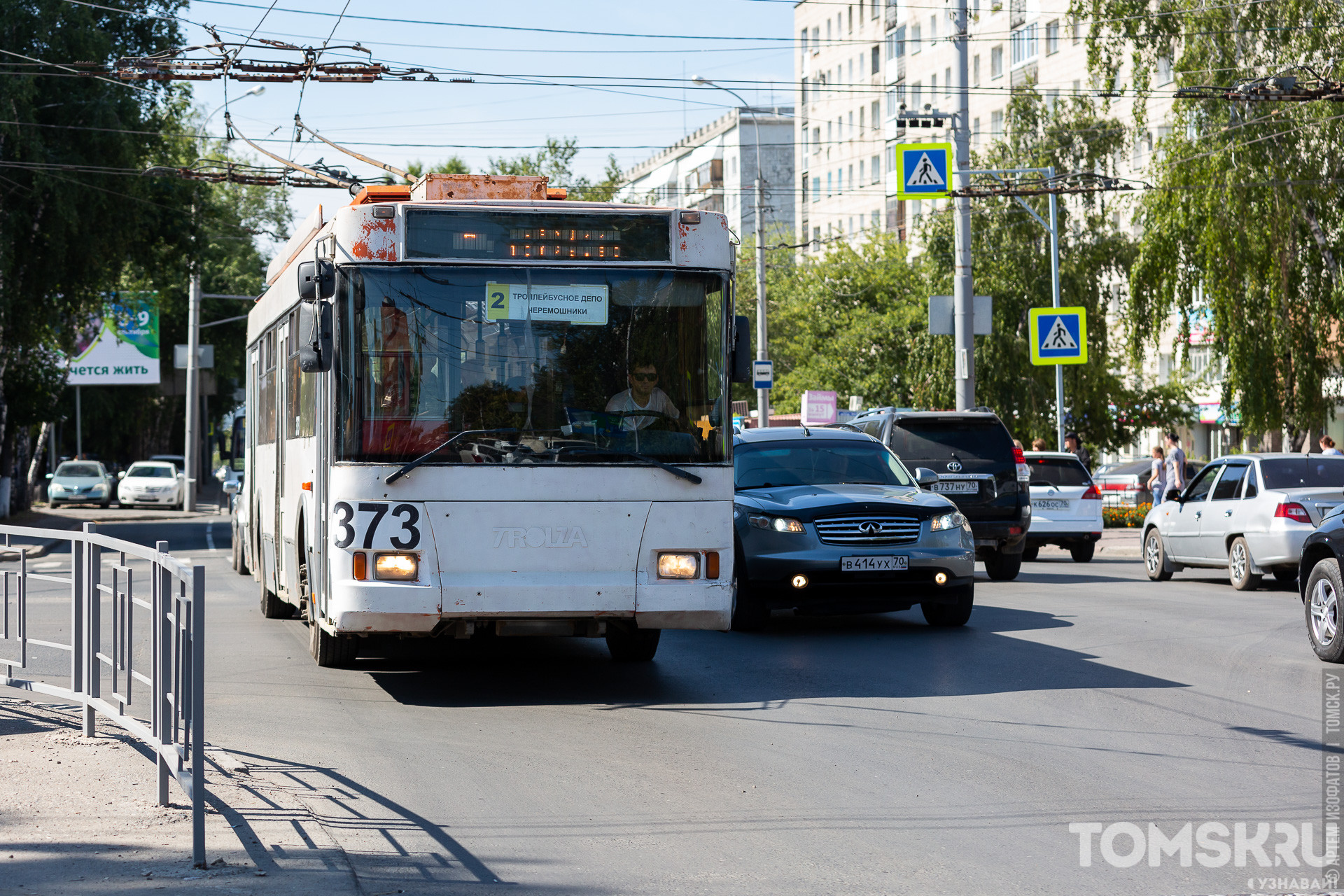 Схема движения транспорта томск 9 мая