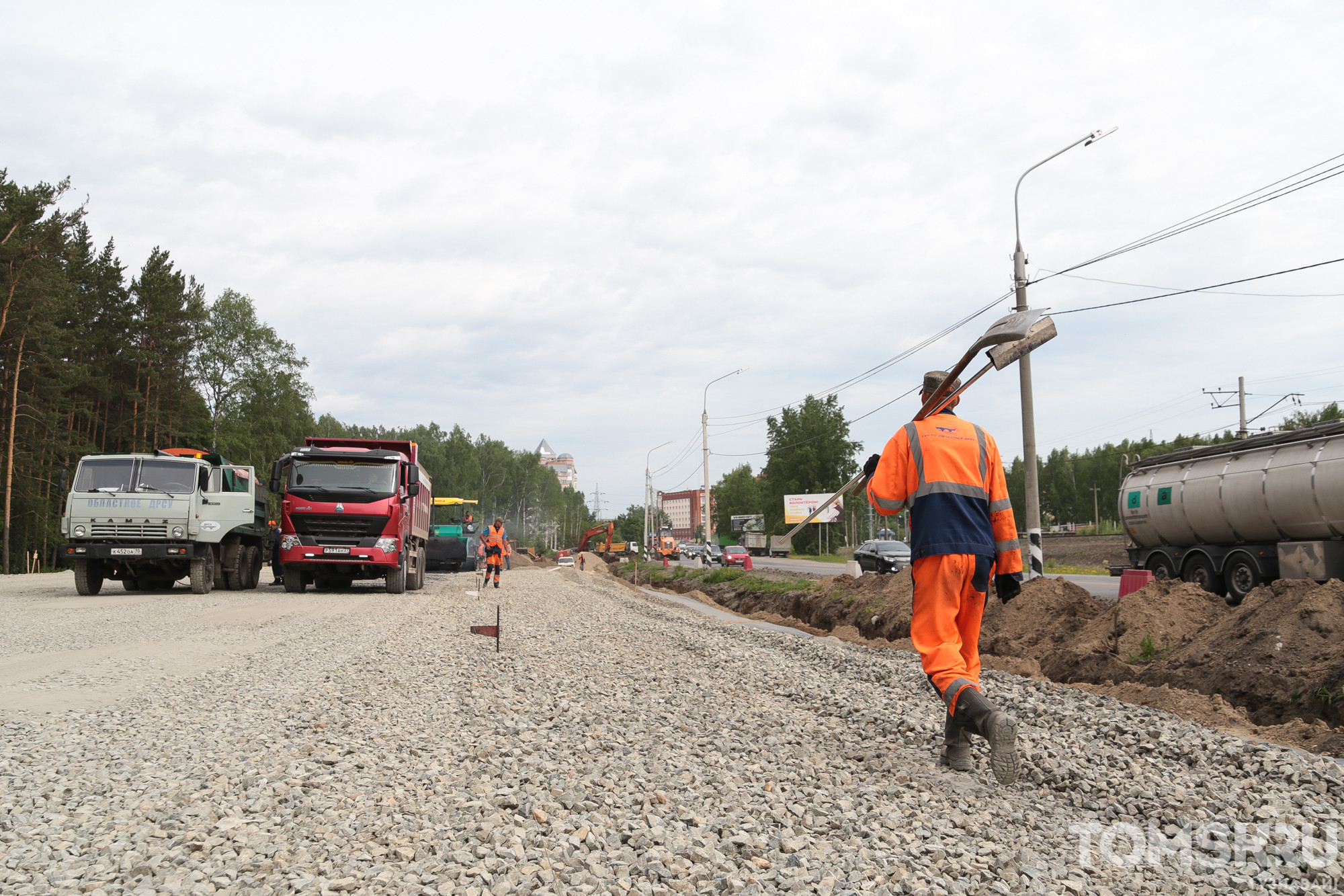 В Томске снова перекроют участок дороги для ремонта ж/д переезда • TOMSK.RU