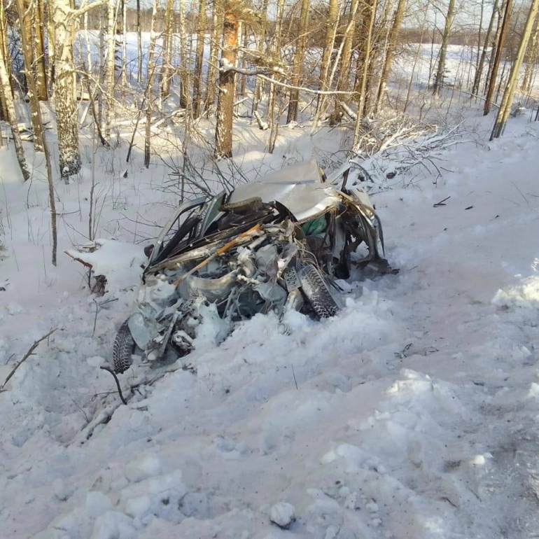 В Томской области водитель ВАЗа погиб в ДТП с грузовиком