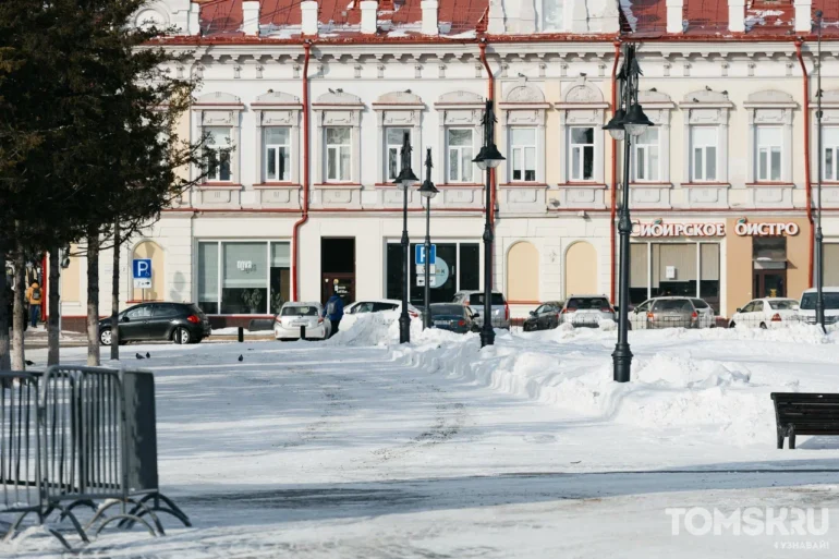 Главную новогоднюю ель Томска начали разбирать