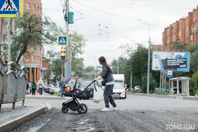 Лето без асфальта: как сегодня выглядит проспект Фрунзе в Томске